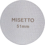 51mm Espresso Puck Screen, 100μm 1.7mm Thickness, MISETTO S/S Stainless Steel Reusable Professional Barista Portafilter Coffee Filter Mesh Plate for Espresso Portafilter Filter Basket(51mm)