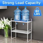 Expandable Cabinet Shelf Organizer, Stackable Kitchen Pantry Counter Storage, Adjustable Closet Cupboard Stand Rack Risers Spice Organization 80LBS Heavy Duty White Small 1 Pack