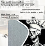 Halloween Skeleton Dish Drying Mat 18 X 24 Inch The Kitchen Is The Heart Of The Home For Kitchen Counter Reversible Dish Drying Pad Water Absorbing And Drying Mat For Kitchen Coffee Bar Decoration