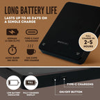 All-New 2025 Mini Coffee Scale w/Timer - 0.1g Precision Espresso Pour-Over Scale | 0.3-3kg Capacity - Rechargeable 400mAh Battery Lasts 45 Days/244 Cups Per Charge - Auto/Manual/Countdown Timer Modes