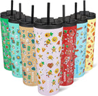 BJPKPK 26oz Tumbler With lid And Straw Stainless Steel Travel Coffee Mug Insulated Tumblers Cups,Hawaii Fruits Purple