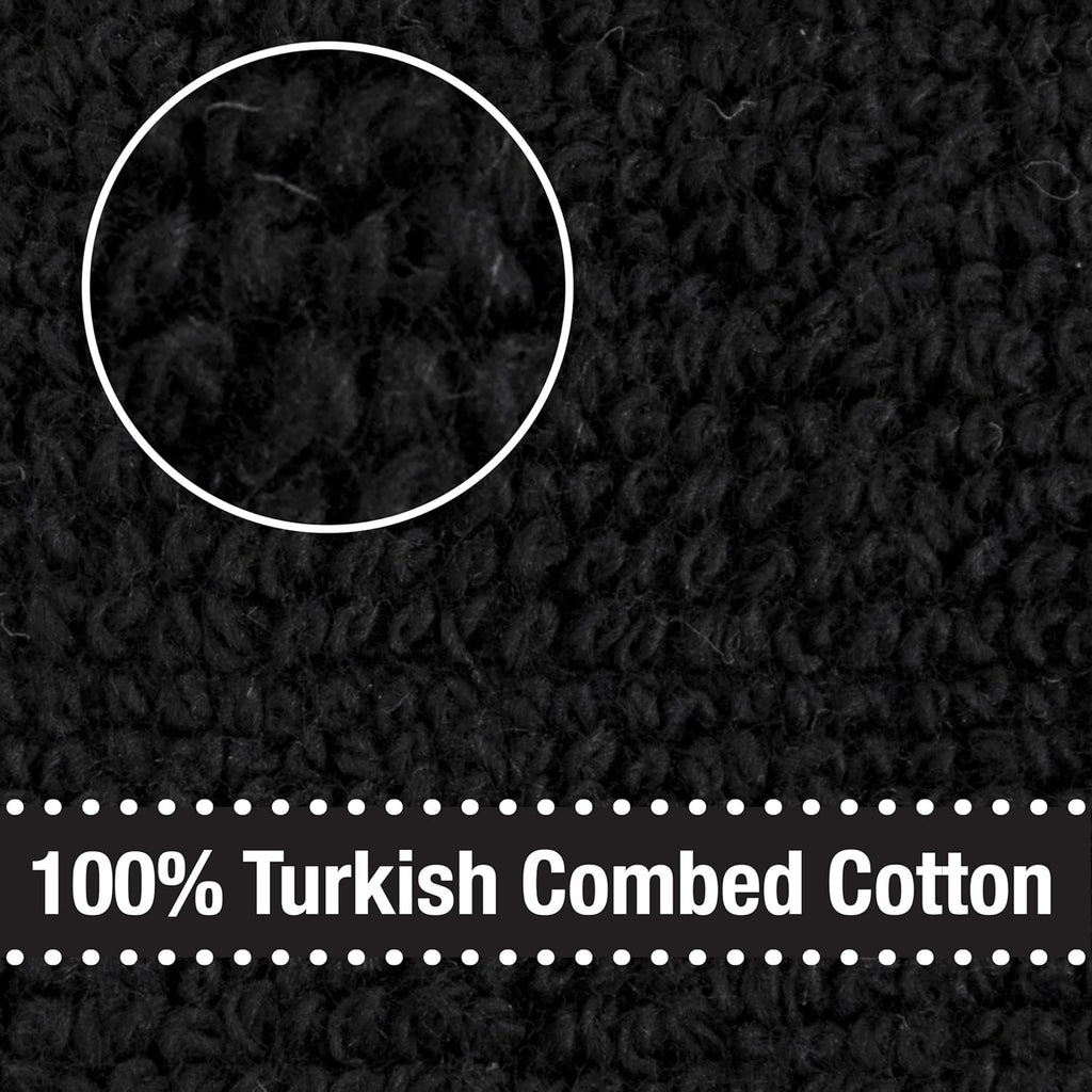 All-Clad Solid Kitchen Towel: Highly Absorbent, Super Soft Long Lasting - 100% Cotton, 17"x30" Tea Towel for Cleaning & Drying Dishes, Pans, Glassware, or Countertops, (1-Pack), Black