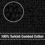 All-Clad Solid Kitchen Towel: Highly Absorbent, Super Soft Long Lasting - 100% Cotton, 17"x30" Tea Towel for Cleaning & Drying Dishes, Pans, Glassware, or Countertops, (1-Pack), Black