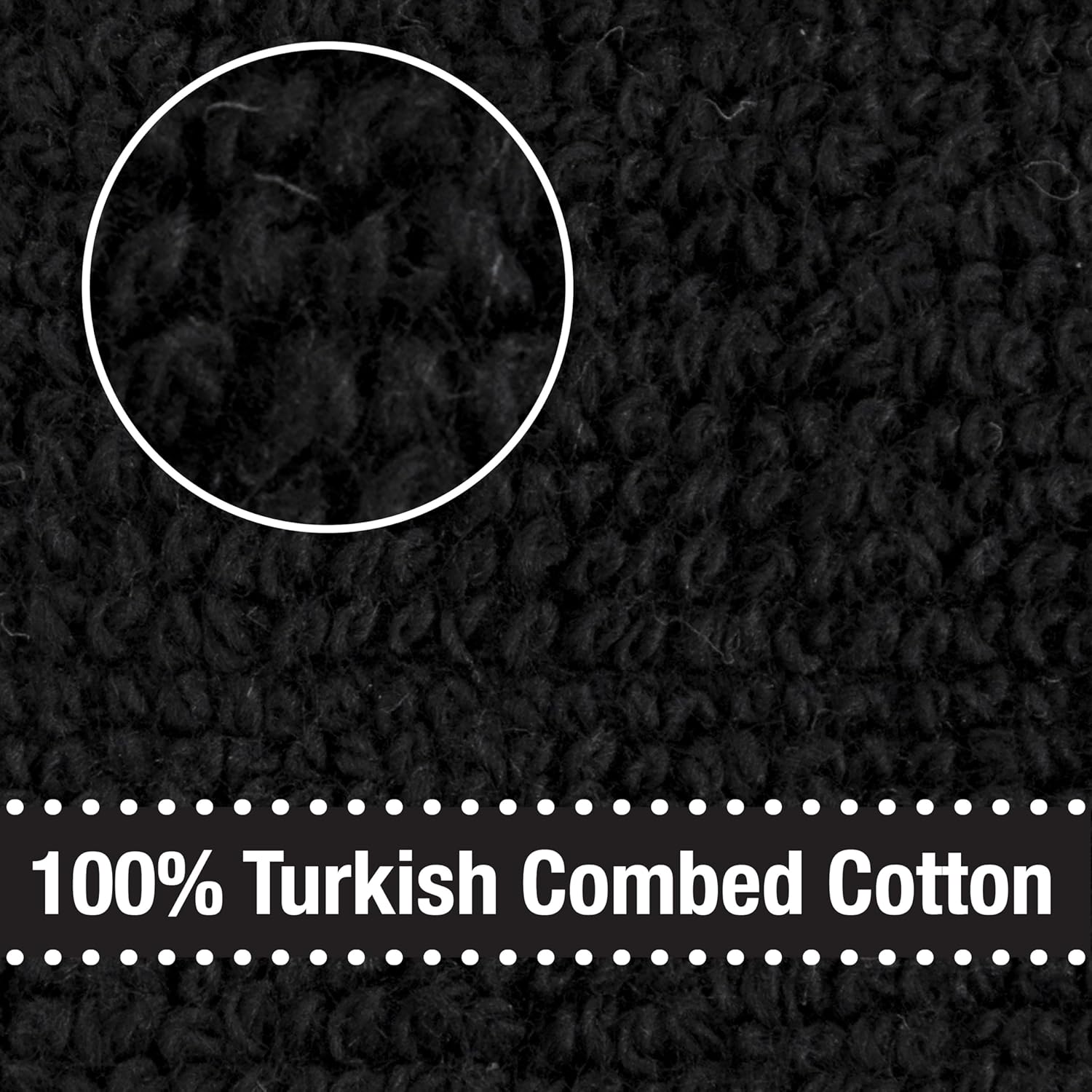 All-Clad Solid Kitchen Towel: Highly Absorbent, Super Soft Long Lasting - 100% Cotton, 17"x30" Tea Towel for Cleaning & Drying Dishes, Pans, Glassware, or Countertops, (1-Pack), Black