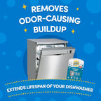 Lemi Shine Natural Dishwasher Cleaner - Dishwasher Cleaner and Deodorizer Powered by Citric Acid and a Natural Fresh Lemon Scent (1 Count)