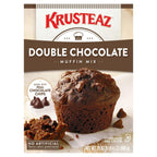Krusteaz Muffin Mix, Double Chocolate Muffin Mix, Made with Real Chocolate Chips & No Artificial Flavors, Colors or Preservatives, 20 Ounce Box (Pack of 4)