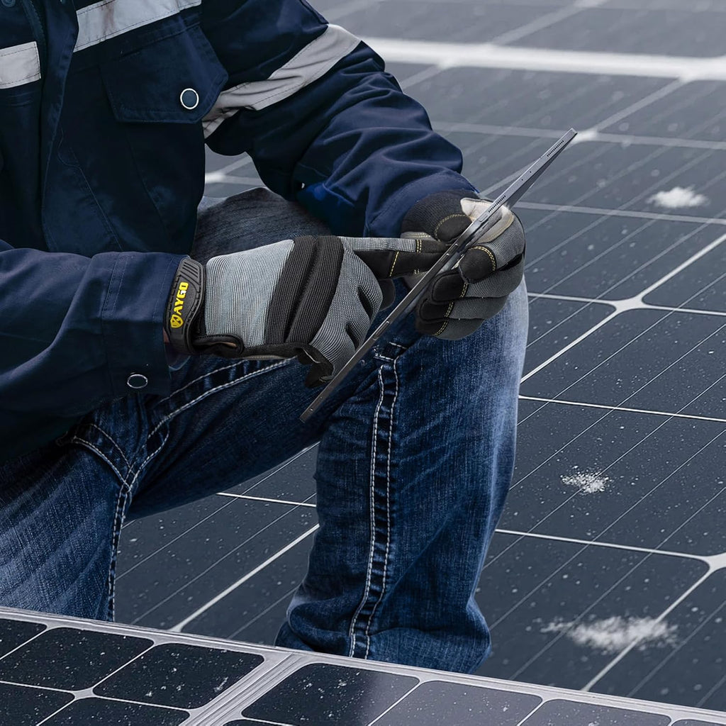 KAYGO Insulated Mechanic Work Gloves,3 Pairs KG127W Winter Thermal Safety Work Gloves for Men and Women, Double Lining,Heavy duty,Improved dexterity,Excellent Grip,Ideal for outdoor jobs,L