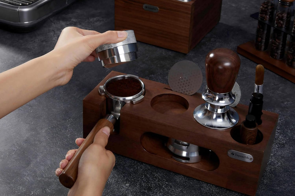 54mm bottomless portafilter for Breville Barista Express(BES870) Pro Touch Bambino Infuser Duo Temp Espresso Accessories Includes Naked Basket Stainless Steel