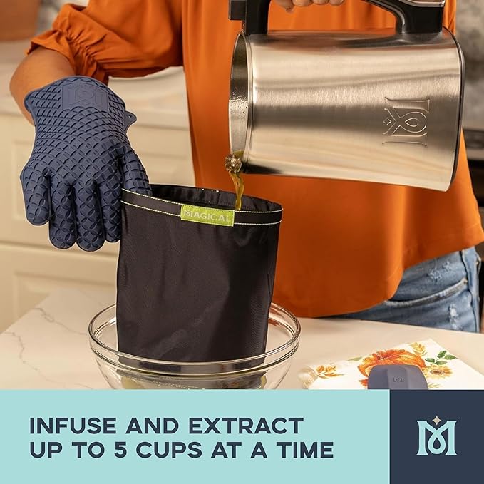 Magical Butter MB2E Starter Bundle – Infuser Machine with 8 mL Gummy Mold & Spatulas for Oils, Butters & Gummies