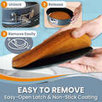 Springform Pan 9 Inch NONSTICK - 9 Springform Cheesecake Pan with LEAKPROOF SILICONE PANprotector - Spring Form Pans 9 Inch - Cheese Cake Pans for Baking in WATER BATH NO FOIL WRAP