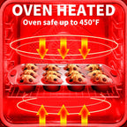 Muffin Cupcake Pans 12-Cup, 2 Packs Nonstick Standard Muffin Tins with Silicone Grip Handles for Baking, Heavy Duty 12 Cheesecake Pan Cup Cake Pans, Non Stick, BPA Free, Dishwasher Safe