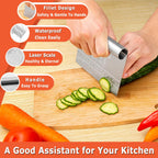 Bench Scraper Dough Pastry Cutter Stainless Steel Blade Kitchen Baking Tools for Butter, Cake, Onion, Vegetable