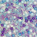 Dynastang Snowflake Sprinkles Mixed Style Edible Cake Decorations Cupcake Toppers Cookie Perfect for Cakes, Cupcakes, Desserts Toppings 3OZ