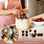 Edible Glitter Paint - 2 fl.oz Food Grade Metallic Glitter Cake Paint for Cake Decorating, Baking, Cupcakes - Shimmer Art Decorative Liquid Edible Paint Food Coloring for Fondant, Donuts (Silver)