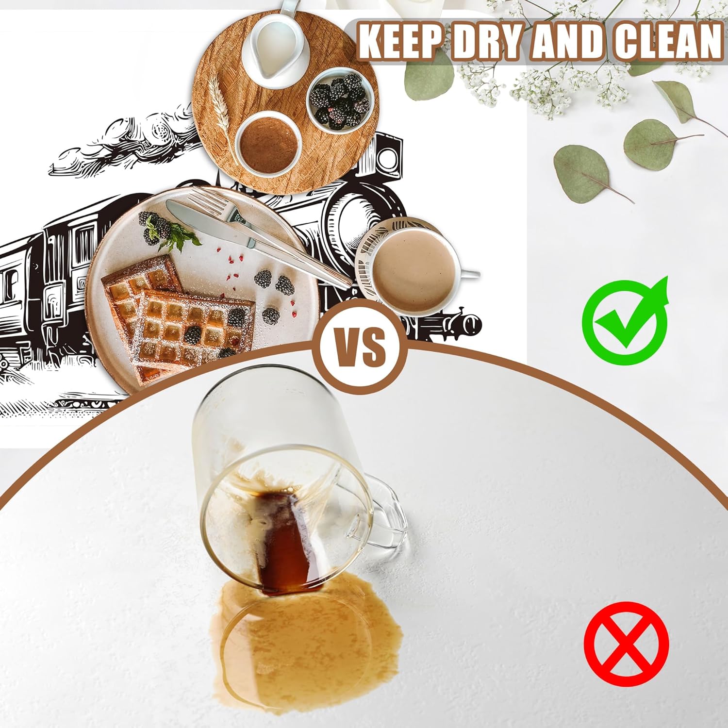 Retro Steam Train Dish Drying Mat for Kitchen Counter Bar Mat Hide Stain Absorbent Rubber Backed Coffee Mat Maker Espresso Machine Bar Accessories 15.7 x 23.6 Inch