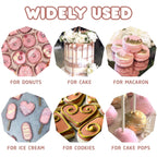 Edible Glitter Paint - 2 fl.oz Food Grade Metallic Glitter Cake Paint for Cake Decorating, Baking, Cupcakes - Shimmer Art Decorative Liquid Edible Paint Food Coloring for Fondant, Donuts (Pink)