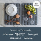 Dorai Home Dish Pad - Diatomaceous Earth Stone Drying Mat for Kitchen Counter - Quick Drying -Stone Dish Drying Mat for Kitchen - (24.6" x 16.5")