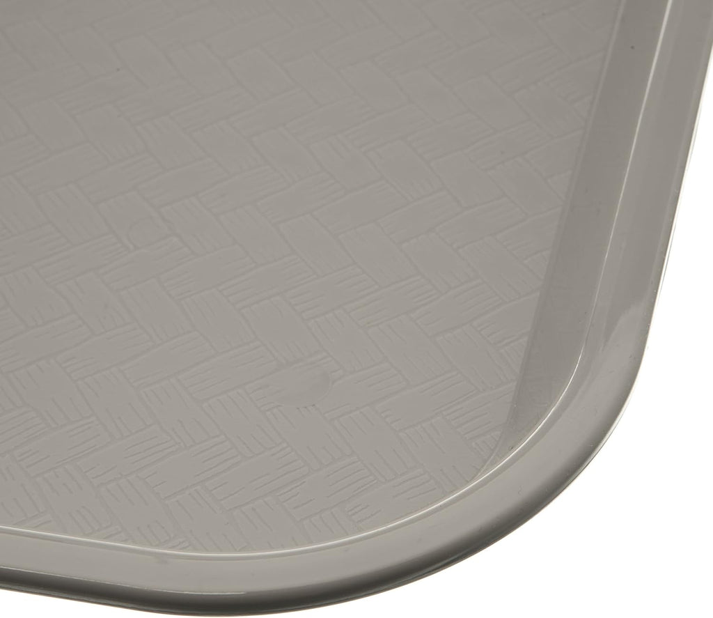 Carlisle FoodService Products Cafe Plastic Fast Food Tray, 14" x 18", Gray