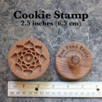 Wood Cookie Stamp, 2.5 Inch (Mandala CS-037)