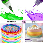 Food Coloring Liquid - Vibrant Color Food Coloring for Cake Decorating, Baking, Easter Egg, Icing - Tasteless Food Color Dye for Fondant, Cooking, Slime, Airbrush (Black, 8 Fl.oz)