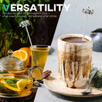 Homestia Stainless Steel Coffee Stirrers Sticks, 7.5" Zinc Alloy Head Cocktail Drink Stirrers Swizzle Sticks Picks Tools, 6PCS Reusable Beverage Stir Sticks for Chocolate Milk Juices (Animal Design)