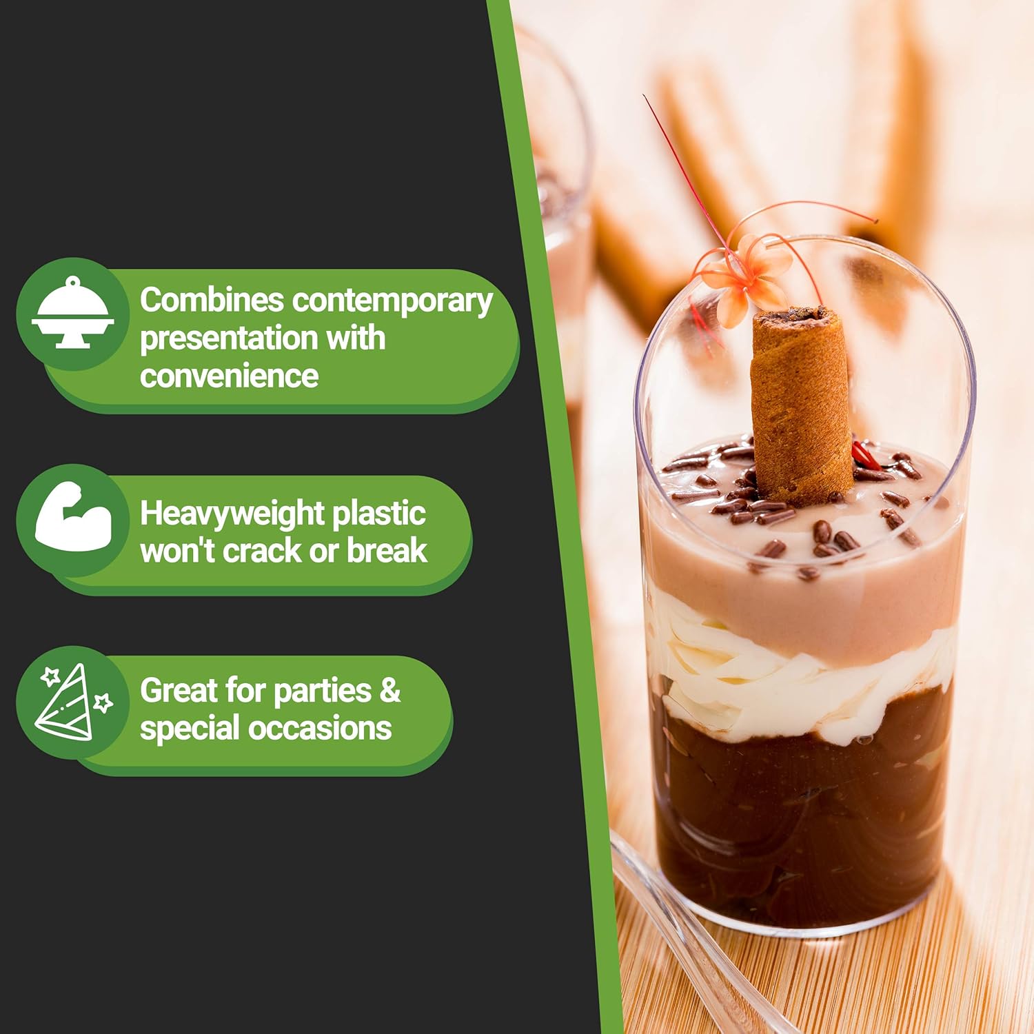 Restaurantware 3 Ounce Shot Glasses 100 Round Incline Cups - With Clear Finish Disposable Plastic Shot Glasses For Serving Samples At Wedding Banquets And Catered Events