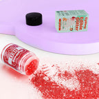 Red Edible Glitter - 5g Food Grade Cake Decorating Shimmering Glitter, Edible Sprinkle Luster Dust for Drinks, Chocolates, Fondant, Strawberries, Cupcakes, Candy, Cookie - Vegan