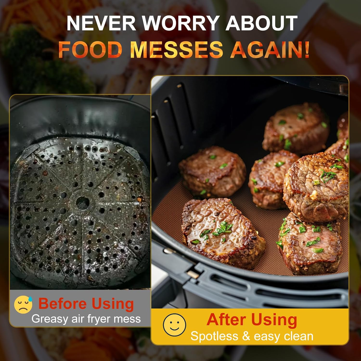 Large Oven Liners for Bottom of Oven, 17"x75" Heavy Duty Non-Stick Oven Liner Mat, Reusable Heat Resistant Grill & Baking Mat, BPA/PFOA Free Roaster Liners, Fits Electric, Gas, Toaster Ovens (Copper)