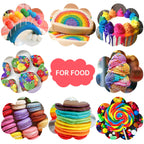 Herbeklab Food Coloring Liquid Food Dye Water Based Food Color 10 Colors x 20 ml Liquid Food Coloring Set Concentrated Slime Dye Pigments Soap Colorants Easter Egg Dyestuffs for Domestic Use