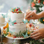 SAOROPEB 3D Butterfly Wall Decor 48 Pcs 4 Styles 3 Sizes, Butterfly Birthday Decorations&Butterfly Party Decorations&Butterfly Cake Decorations-Removable (Pale Turquoise)