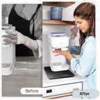 Ibyx Elegant Sliding Tray for Your Coffee Maker & Heavy Kitchen Appliances - Sturdy, Slides Easily from Under The Cabinet (Black, 16" W x 13" D)