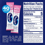 Ocean Spray® White Cran-Strawberry™ Zero Sugar Powder Drink Mix Packets with Real Cranberry Juice Powder, 100% Vitamin C, No Synthetic Dyes, Juicy Mixes (40ct)