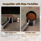 Coffee Tamper Base for Ninja Luxe Cafe Espresso ES601, Portafilter Holder Tamp Station and Coffee Powder Dosing Rings Funnel for Ninja Cafe Accessories, Sturdy Non-slip for Home Espresso Coffee