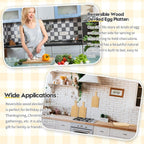 Lounsweer 6 Pcs Thicken Cutting Board Bulk Wood Board for Chopping Serving Charcuterie Material for Laser Engraving Mother' Day Wedding Housewarming Gift(Bamboo,11 x 5 Inches)