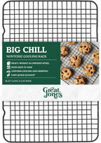 Great Jones Big Chill Wire Cooling Rack (Pepper) – 16.25" × 11.25" Heavy-Weight Aluminized Steel,Nonstick Baking Rack – Oven Safe 450 °F, Bacon & Cookie Cooling Rack – Fits Half Sheet Pans