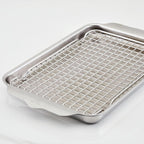 Hestan Provisions OvenBond – 9" x 12.5" Tri-ply Quarter Sheet Pan with Stainless Steel Rack