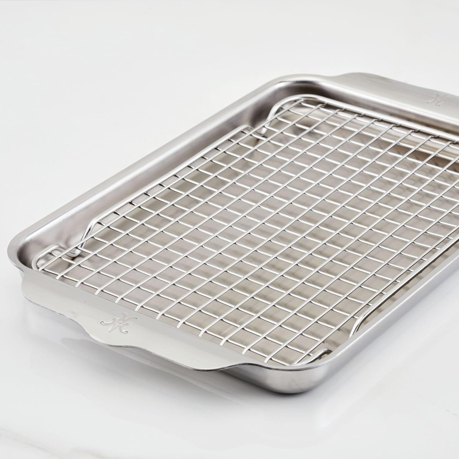 Hestan Provisions OvenBond – 9" x 12.5" Tri-ply Quarter Sheet Pan with Stainless Steel Rack