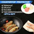 Warome Silicone Mat,36"x 23.6" Heat Resistant Mats for Countertop Protector,Nonstick Silicone Craft Mat/Placemats,Washable Silicone Mats for Kitchen Counter,No Creases Counter Mat-Black