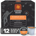 Copper Moon Single Serve Coffee Pods for Keurig K-Cup Brewers, Medium Roast, Pumpkin Spice Blend, 12 Count