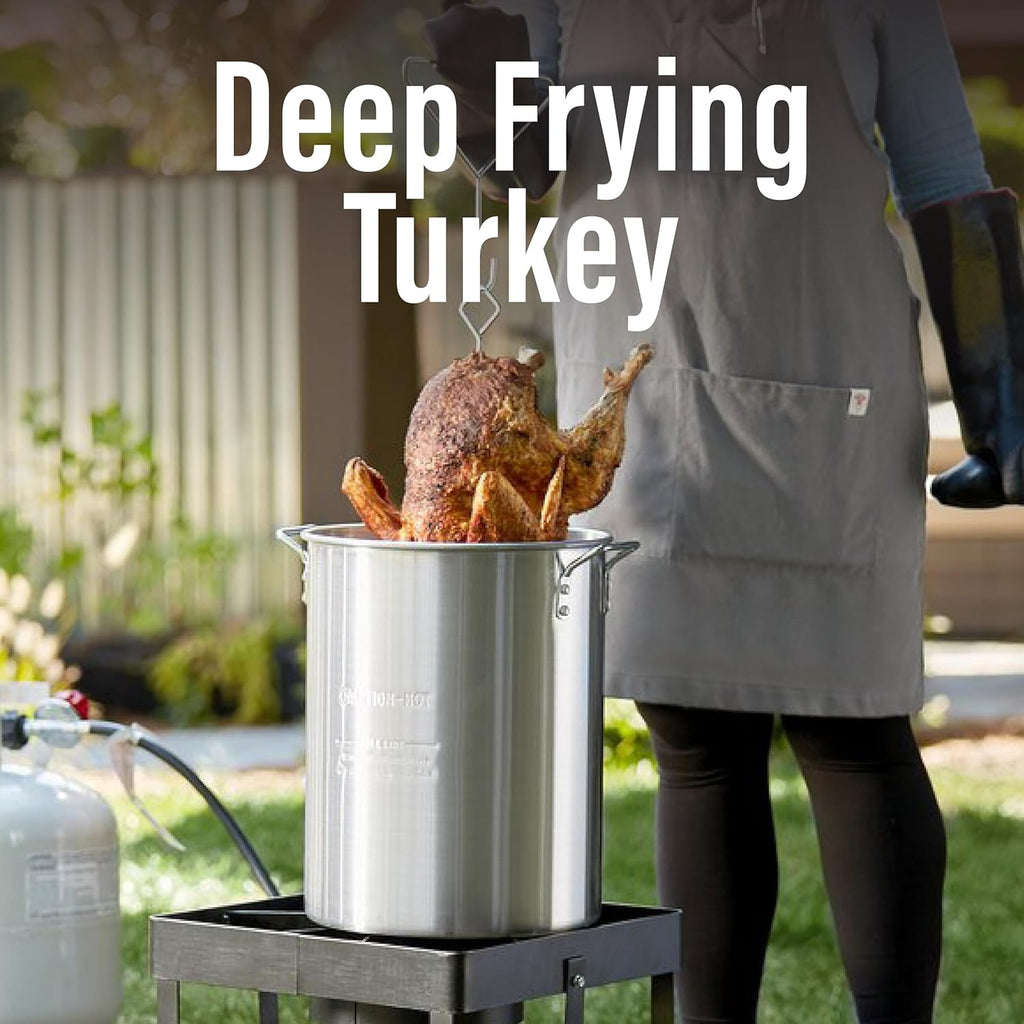 RAPICCA 700°F Heat Resistant BBQ Grill Gloves: Oil Resistant Waterproof for Smoking Grilling Cooking Barbecue Deep Frying Turkey Rotisserie Handling Hot Greacy Meat Stocking Stuffers - Long Sleeve