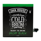 Java House Cold Brew Coffee on Tap – Premium 100% Arabica Decaf – Smooth Decaf with Chocolate & Caramel Notes – 1 Gallon Box (16 Servings) – Ready to Drink, No Caffeine, No Brewing Required, Fridge-Friendly