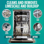 Sudstainables Dishwasher Cleaner and Deodorizer Tablets, 24 Pack – Dishwasher Cleaning Tablets for Odor and Buildup Removal, Descaler - 1-Year Supply