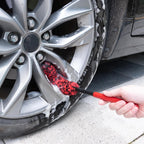 ITTAHO 4 Pack Car Wash Brush Wheel Cleaning Woolies Brush Detailing Brush and Stiff Tire Brush Tires Wheel Brushes for Cleaning Wheels for Wheels, Rims, Carpet, Truck, SUV, Moto, RV, Motorcycle