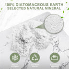 Large Stone Drying Mat for Kitchen Counter, 24" × 16" Diatomite Dish Drying Mat, Quick Dry Stone Mats, Ultra Absorbent Natural Diatomaceous Earth Mats for Dished, Bottles, White Marble