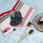 Urban Villa Kitchen Towels 100% Cotton Dish Towels for Kitchen (Set of 6) 20”x30” Dish Cloths Highly Absorbent Kitchen Linen Set with Hanging Loop Perfect for Drying Dishes Cleaning Towels- Christmas