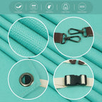 5 Pack Kitchen Apron, Work Apron, Canvas, Multiple Pockets, Gardening, Painting, BBQ, Artist, Carpenter, Sizes M to XXL, Ice Blue