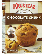 Krusteaz Chocolate Chunk Muffin Mix - No Artificial Flavors/Preservatives - 18.25 OZ Box (Pack of 6)