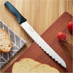 KUNIFU Bread Knife, 9.0 Inch Serrated Knife For Homemade Bread, Bread Slicer For Sourdough Cake Bagels