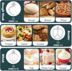 Kitchen in the Box Stand Mixer, 3.5 QT Small Electric Kitchen Mixer, 10-Speed Portable Lightweight Food Mixer with Stainless Steel Bowl, Egg Whisk, Dough Hook, Beater (Dark Green)