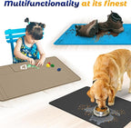 Original Under Sink Mat - Adjustable Silicone, Waterproof Vanity Mat - 28" x 19" or Smaller